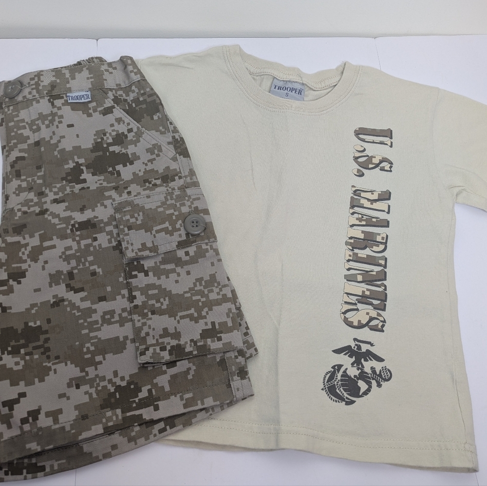 Trooper US Marines Military Outfit Camo Camouflage S